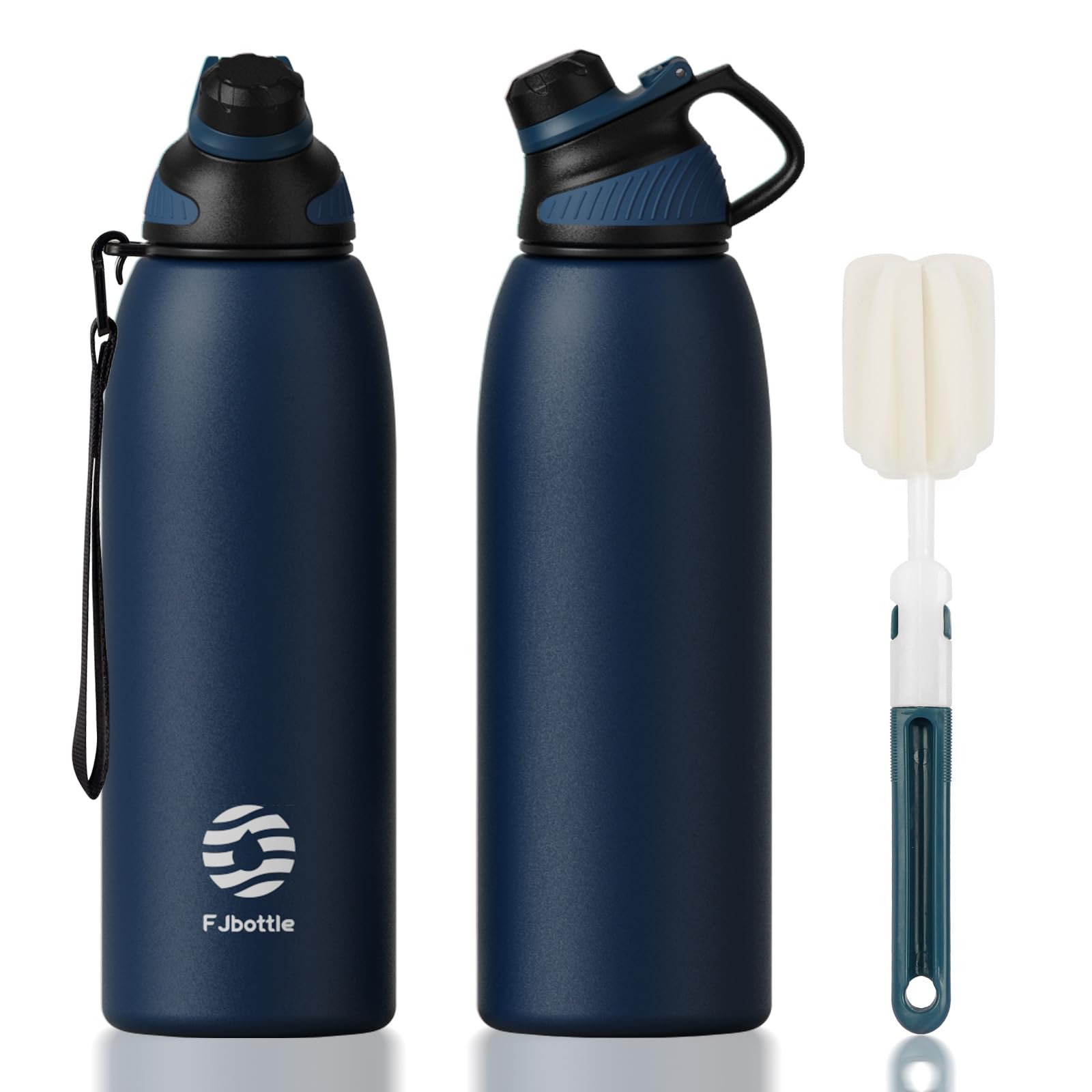 FJbottle 1500ml Edelstahl Trinkflasche Sport mit Magnetischem Deckel BPA-Frei Auslaufsichere Flasche
