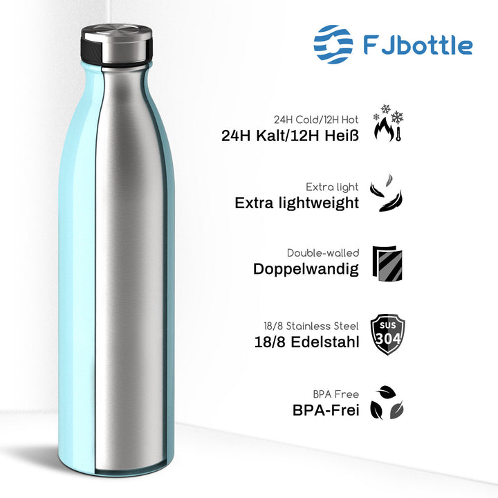 1000ml Thermos Flask Stainless Steel Drinking Bottle, Black 