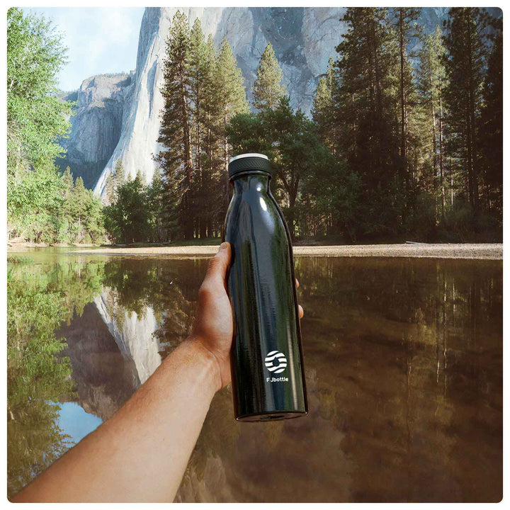 1000ml Thermos Flask Stainless Steel Drinking Bottle, Black 