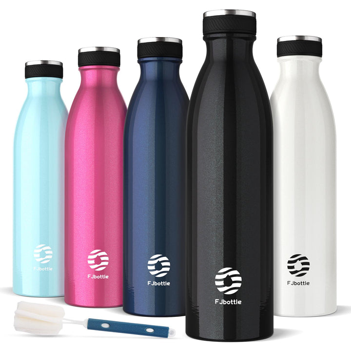 1000ml Thermos Flask Stainless Steel Drinking Bottle, Black 