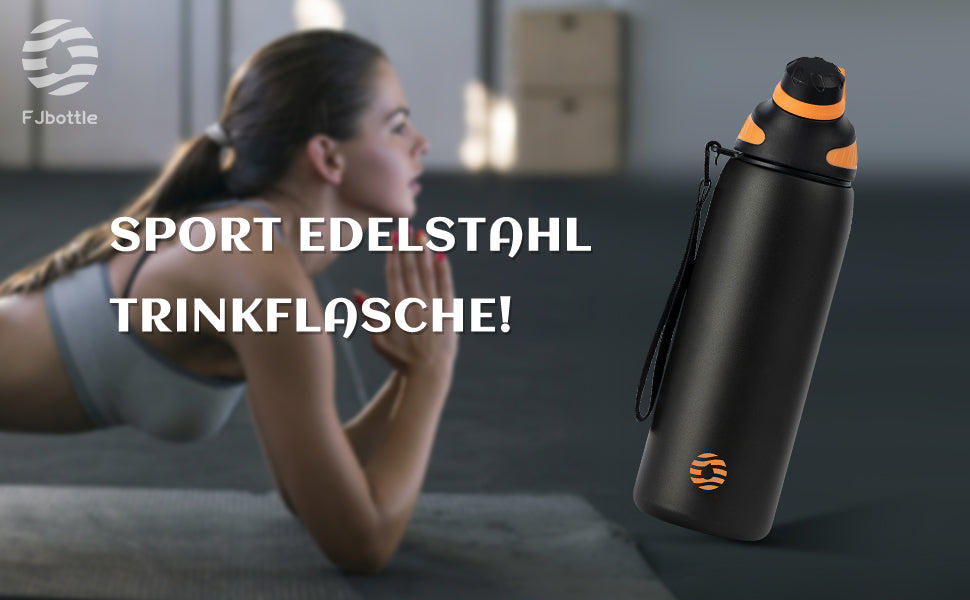 BJPKPK Edelstahl-Isolierflasche 1900 Ml – Mit Griff, Auslaufsicher, 24h Kalt / 12h Heiß – Für Sport & Outdoor
