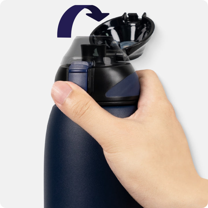 800ml Edelstahl Thermoskanne Wasserflasche mit Tragetasche, Kohlensäure geeignet Trinkflasche