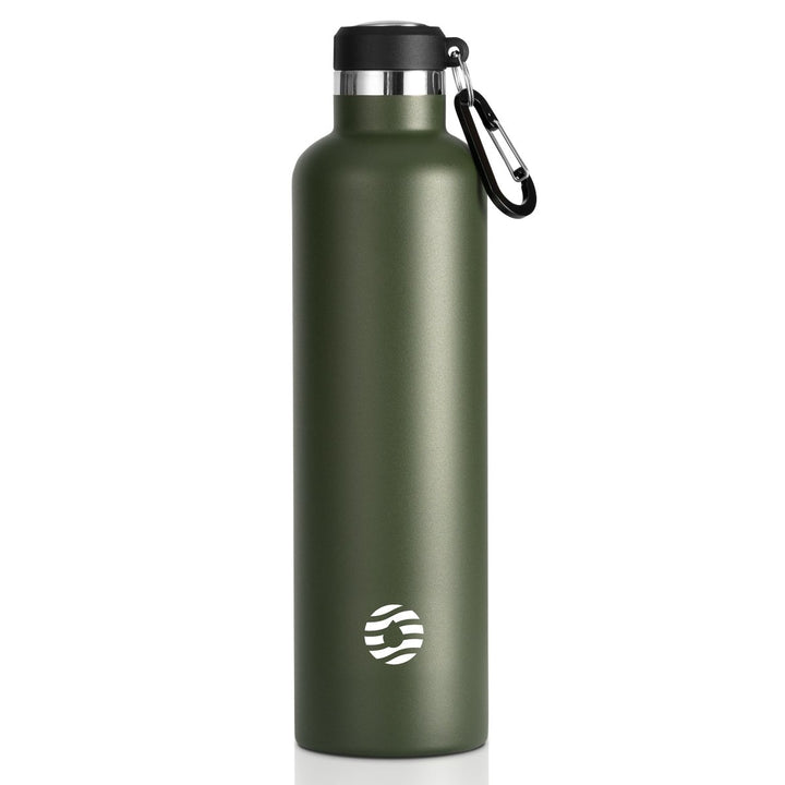 Double Großer Öffnung Thermoskanne 1000ml, Dunkelgrün - FJBottle-German